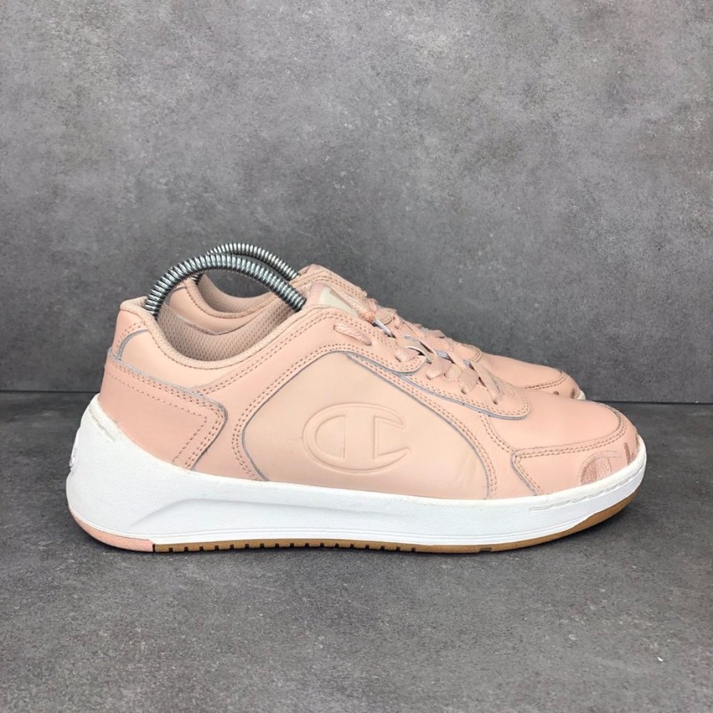 Champion Super C Court Low Mono Leather Sneakers, Spiced Almond Light Pink, 7.5W